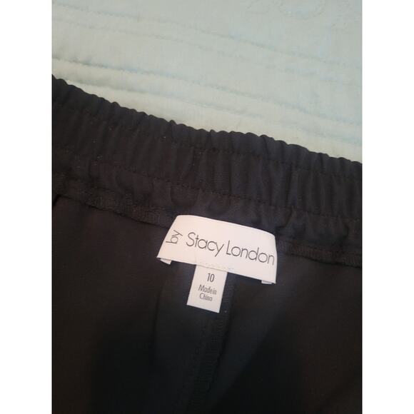 By Stacy London Size 10 Black Straight Leg Pant A682287 NWOT - Picture 9 of 11